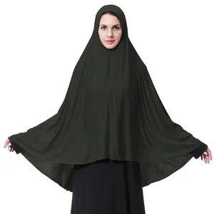 Grosir jilbab khimar niqab-Syal Muslim Panjang Khimar Imitasi Serat Susu Lembut Khimar Niqab Grosir Jilbab Khimar