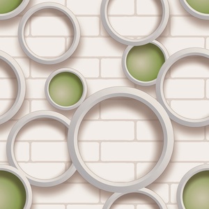 Papel Tapiz de Espuma de PVC <span class=keywords><strong>3D</strong></span> con Diseño Circular Simple y Generoso para Sala de Estar y Dormitorio - Product Image 4