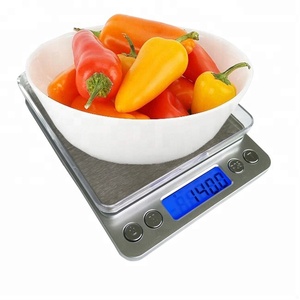 Barato al por mayor pequeño Acero inoxidable Plataforma 2 kg 0,1g peso digital Escala de alimentos - Product Image 1