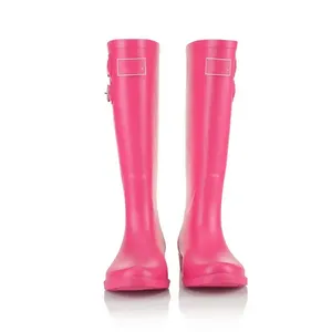 posh comfy hot pink rain boots rubber boots wellies