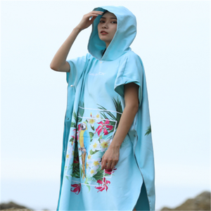 Großhandel Quick Dry Mikrofaser erwachsene mit kapuze ändern strand poncho handtuch - Product Image 5