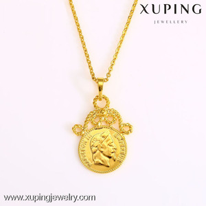 Pendentif pour pièce de monnaie empire 24K, tête en or, nouveauté 31829 - Product Image 2