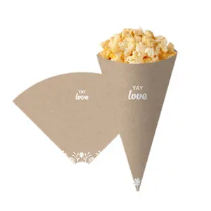 Tùy chỉnh in khoai tây chiên Crepe chủ bao bì thực phẩm nón giấy tóc extens nhựa - Product Image 1