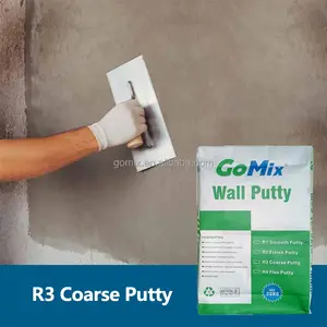 Wall Smooth and Levelling Rough Plaster R3 Grey Putty