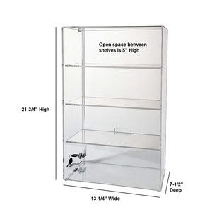 Espositore <span class=keywords><strong>per</strong></span> Profumi in Acrilico Trasparente, <span class=keywords><strong>Vetrina</strong></span> Personalizzata con Supporto e Serratura - Product Image 3