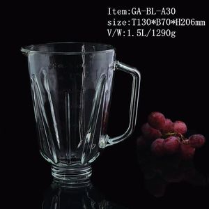 1500ml jarra de cristal licuadora duradera frasco de vidrio adecuado para <span class=keywords><strong>Hamilton</strong></span> <span class=keywords><strong>Beach</strong></span> repuestos licuadora - Product Image 1