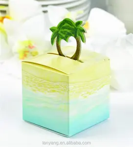 Пальмовое дерево, выдвижные коробки, тропический пляж, вечеринка, свадьба, коробки (CB-178)