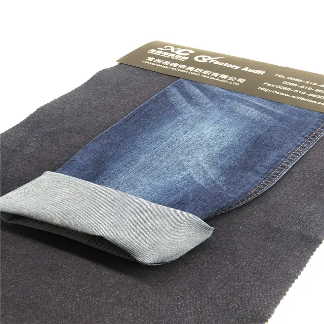 Produsen Tekstil Stok Kain Kualitas Tinggi 9.5Oz Kain Katun Poliester Spandeks untuk Jeans //