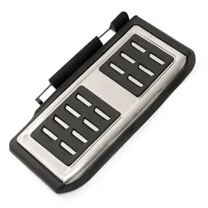 Cubierta de Reposapiés para Pedales de Coche, Acabado Cromado en Aleación de Aluminio, Fácil Instalación, para Volkswagen VW Golf 7 MK7 GTI <span class=keywords><strong>Skoda</strong></span> <span class=keywords><strong>Octavia</strong></span> A7 - Product Image 4