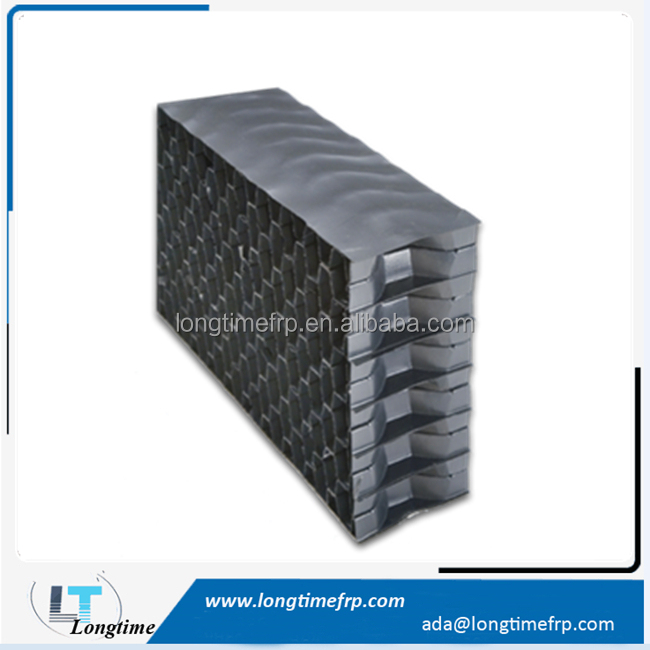 Entrée d'air persiennes PVC Dérive Éliminateur D'eau, nid d'abeille PVC eau drift eliminator