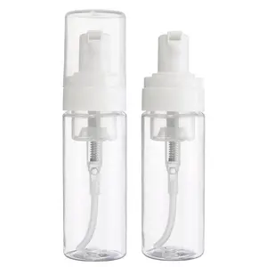 New empty cosmetic facial cleanser 30ml 50ml 100ml 150ml 200ml PET plastic mousse foam pump bottle