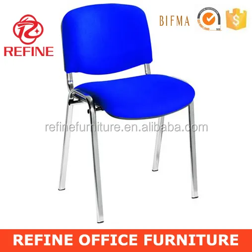 Хромированным каркасом ткань кольцо офисное кресло для посетителей деловое без подлокотник RF-T004E