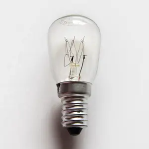 Incandescent Bulb E12 Indicator Bulb Glass St28 25W Clear Refrigerator 230V E12 Incandescent Bulb
