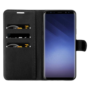 Leechi Pattern Wallet Da Điện Thoại Da <span class=keywords><strong>Case</strong></span> Cho <span class=keywords><strong>Samsung</strong></span> <span class=keywords><strong>Galaxy</strong></span> S9 S9 cộng với S7 <span class=keywords><strong>S6</strong></span> Cạnh S8 TPU bên trong Đứng bìa - Product Image 4