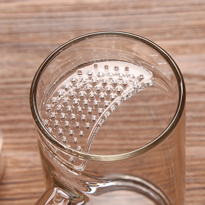14oz <span class=keywords><strong>vetro</strong></span> <span class=keywords><strong>borosilicato</strong></span> tazza di tè con la maniglia per bere - Product Image 4