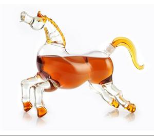 Botella de Vidrio para Vodka o Whisky con Forma de Caballo, Decantador para <span class=keywords><strong>Bar</strong></span> en Casa, ODM/OEM - Product Image 1