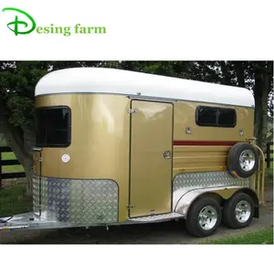 new design straight load horse float trailer for 2 horses