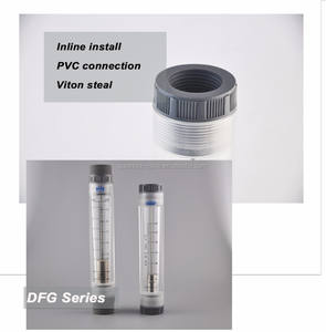 Flowmeter Mekanik Silinder Akrilik Inline DFG Direct Sale Brass/<span class=keywords><strong>SS</strong></span>/PVC 5GPM untuk Air, Flujometro - Product Image 2