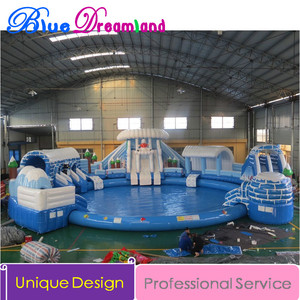 Tamaño adulto tobogán inflable Para Niños y adultos PVC piscina Inflable flotador inflable - Product Image 1