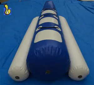 barco de banana verde Suppliers-Barco de banana voadora inflável para 3 pessoas