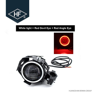 Faro de motocicleta <span class=keywords><strong>U7</strong></span>, con ojo de Ángel, Ojo del diablo, foco de motocicleta, luz LED - Product Image 6