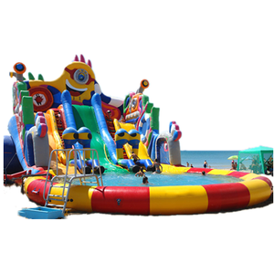 Công Viên Nước Bơm Hơi Khổng Lồ Cầu Vồng Vui Nhộn Công Viên Giải Trí Trượt Nước Bơm Hơi Cho Hồ Bơi - Product Image 2