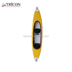 Kayak gonfiabile del tessuto del punto di goccia della canoa della luce pieghevole su ordinazione di nuovo disegno di alta qualità per il mare - Product Image 6