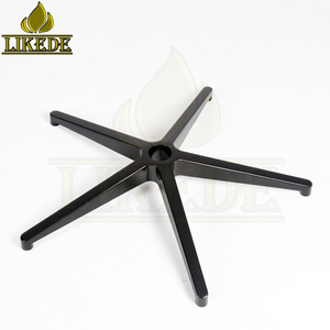 Vendita calda 5 stella prong gambe di sedia in alluminio nero girevole gaming sedia da ufficio componente base della poltrona - Product Image 5