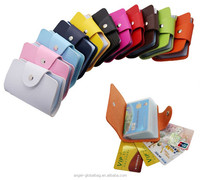 Wholesale förderung geschenk bunte mehrere PU business 24PCS kredit name karte tasche halter