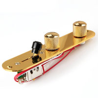 Telecaster chargé 3 voies interrupteur plaque de commande Tele guitare, or, adaptateur GD