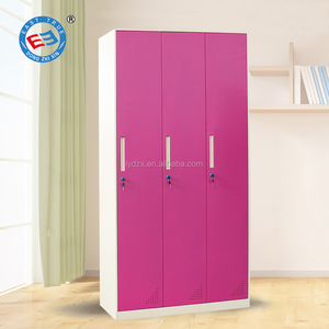 Nhân viên ký túc xá kim loại Locker với 3 cửa màu khác nhau thép almirah cho phòng thay đồ kim loại Locker - Product Image 6