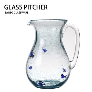 conjunto 14105 sanzo personalizado fabricante de vidrio de tiro de vidrio de vino juego de vidrio azul con diseño de peces - Product Image 4
