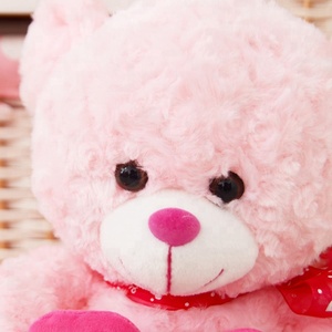 Orso <span class=keywords><strong>rosa</strong></span> all'ingrosso sveglio su ordinazione con i giocattoli della peluche <span class=keywords><strong>del</strong></span> <span class=keywords><strong>cuore</strong></span> per san valentino - Product Image 5