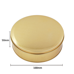 Gold Food Grade Cookies <strong>Cake</strong> <strong>Tin</strong> Can 6.5 X 2in - Product Image 6
