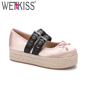 Espadrilles 여성 플랫 숙녀 발레 플랫 신발