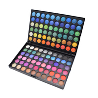 Palette de fard à paupières en carton à haute teneur en pigments 120 couleurs à faible quantité minimale de commande pour le maquillage des yeux