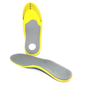 Insole Sepatu Orthotic Peredam Kejut Busa Lateks Dukungan Lengkungan