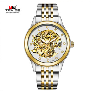 <span class=keywords><strong>Orologio</strong></span> Meccanico <span class=keywords><strong>Elegante</strong></span> da <span class=keywords><strong>Uomo</strong></span> Tevise in Acciaio Inossidabile Resistente all'Acqua - Product Image 1