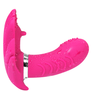Wearable 7 Modes Vibrating Silicone Vibrator, Tingly Waterproof butterfly Remote Control Vibrator for Women, Wireless Vibrator