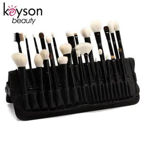 Keyson-portaescobillas para cosméticos, serie Simple independiente, color negro