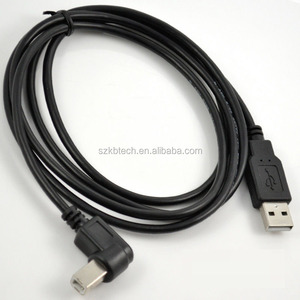 Câble de scanner d'imprimante HD USB 2.0 a mâle à angle gauche de 90 degrés de type B mâle en cuivre pur pour appareils photo et appareils USB d'ordinateur - Product Image 4