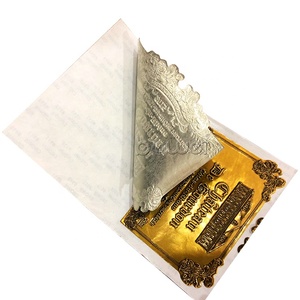 Tùy Chỉnh 3D Nổi Thương Hiệu Riêng Rượu Vang Vàng Vodka Whisky Rum Tequila Chai Kim Loại Nhãn - Product Image 3