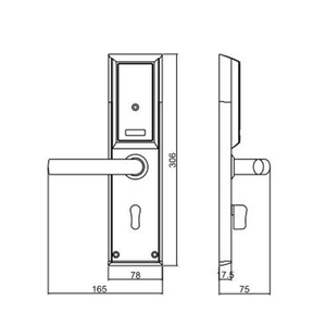 Amerikan paslanmaz çelik <span class=keywords><strong>adel</strong></span> kablosuz rv kapı kilidi - Product Image 6