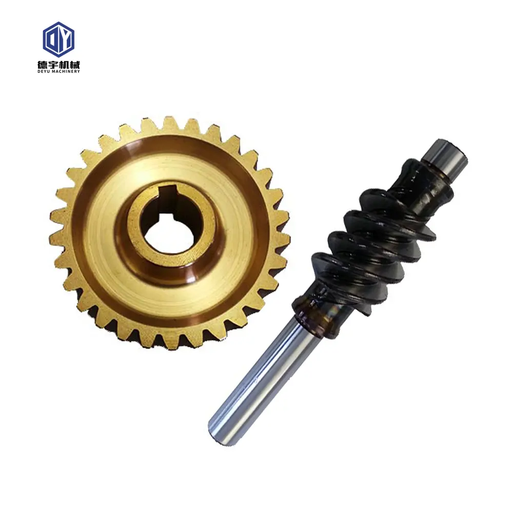 Large Steel Bronze Worm Shaft Worm Gears