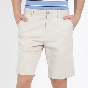 Mens cotton spandex twill fabric golf sports shorts