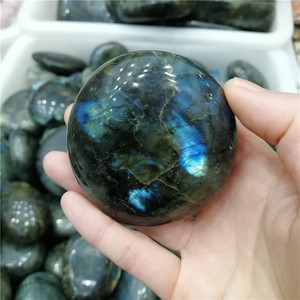 Pierres de labradorite naturelles en pierre naturelle, disques de cristal, 100g - Product Image 3