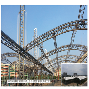 Fábrica de estructuras de acero de China, estructura de acero de armazón metálico con bola soldada para estación de peaje, construcción de marco espacial de acero - Product Image 5