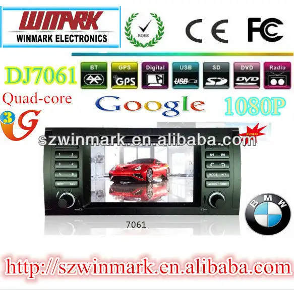 BMW 7'' 2din TFT LCD сенсорный экран автомобильного аудио с MTK3360 платформы (Win CE 6.0) и GPS/BT/DVD/SD/USB/3G для 5series E3