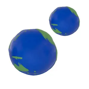 Fábrica venta novedad PU BOLA DE REGALO/forma DE LA TIERRA estrés pelota