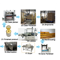 Lwt Fabriek Directe Ananas Voedsel Blikken Machine Multifunctionele Productielijn Motor Met Fruit Groente Verwerking